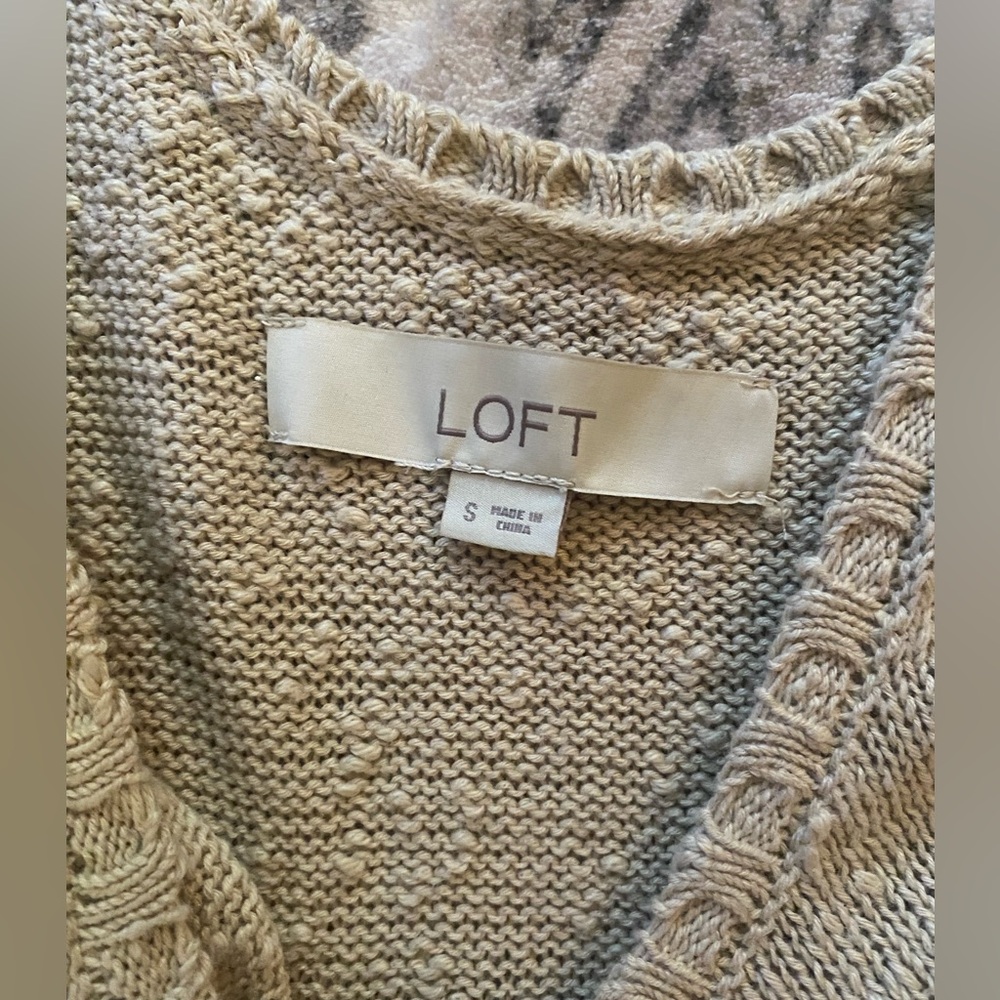 Loft Tan Knit Tank Top - Picture 5 of 8